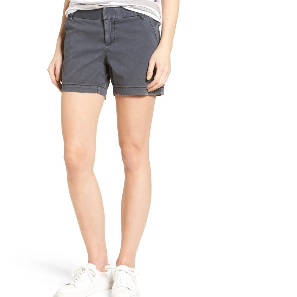 Caslon Twill Mid Rise Bermuda Shorts